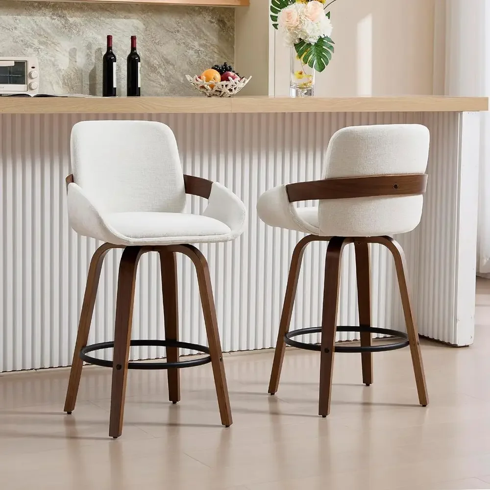 كراسي بار دوارة من القماش البي - مراجعة Home Bar Stools وسعره