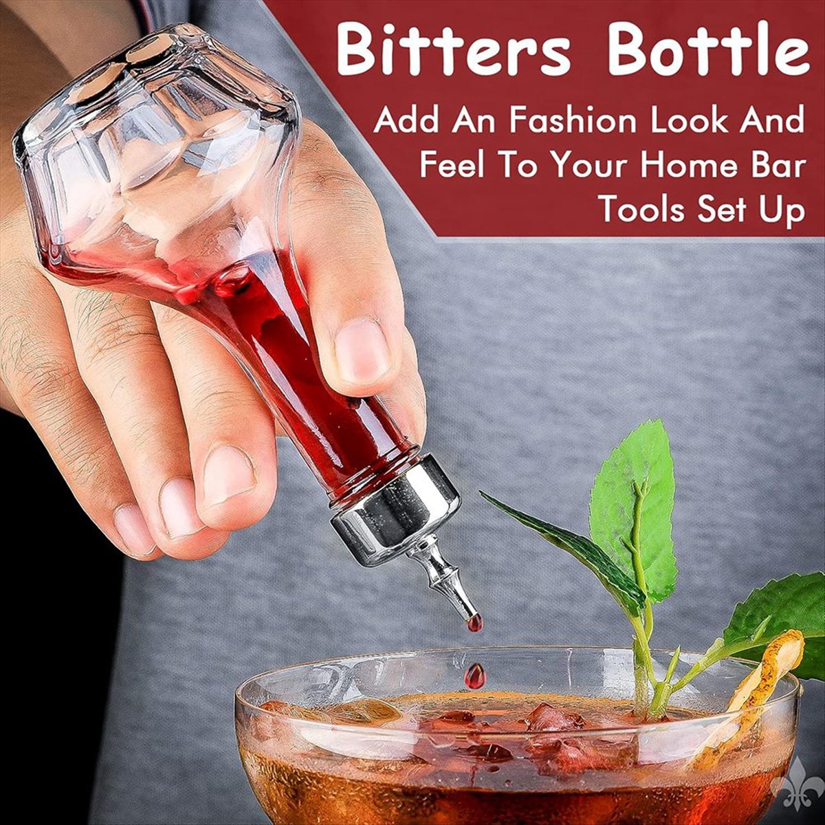 طقم زجاجات A75K مكون من 6 قطع، - مراجعة Bitters Bottle Set وسعره
