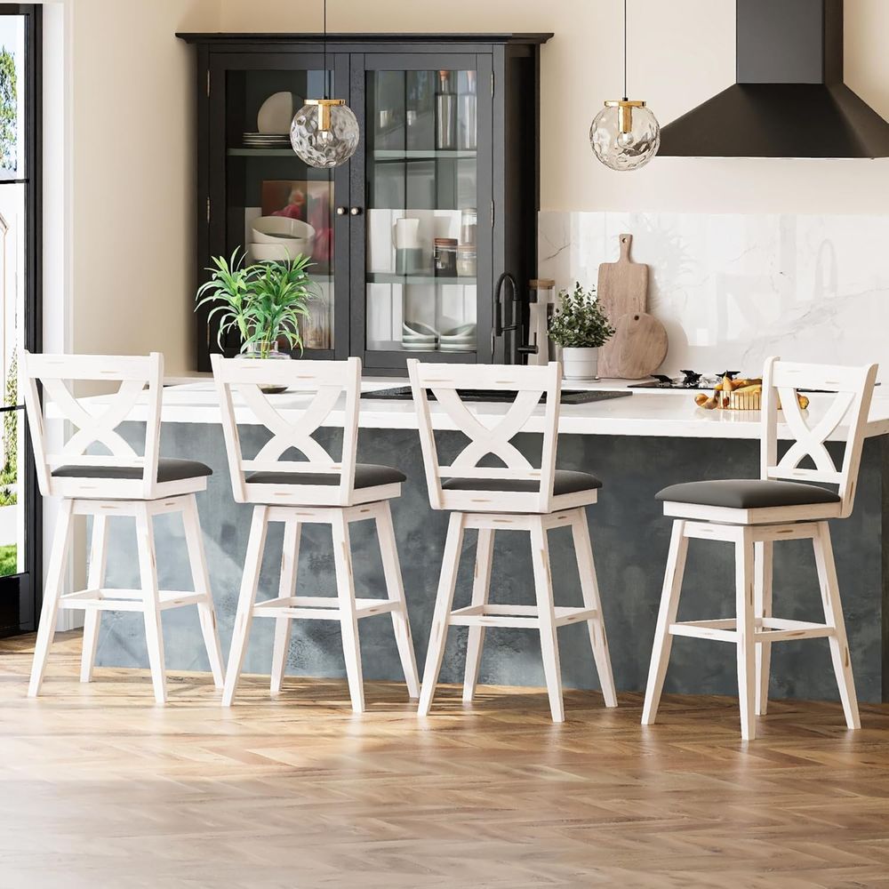 مجموعة من كرسيين دوارين للبار، - مراجعة Home Bar Stools وسعره