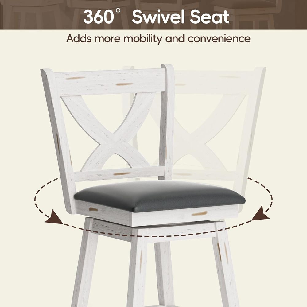 مجموعة من كرسيين دوارين للبار، - مراجعة Home Bar Stools وسعره
