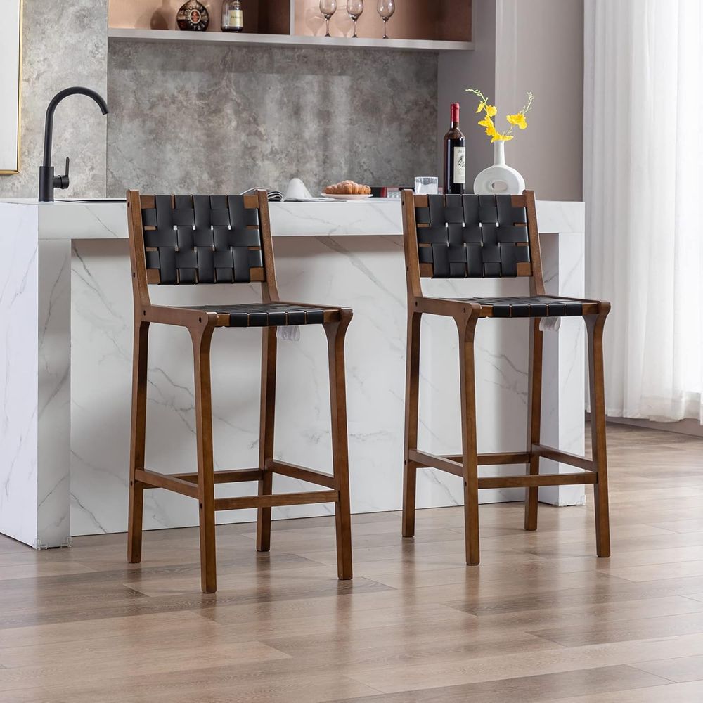 مجموعة من كرسيين خشبيين للبار، - مراجعة Home Bar Stools وسعره