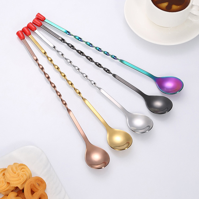 100 قطعة/الوحدة الفولاذ المقاو - مراجعة Bar Spoon Twisted وسعره