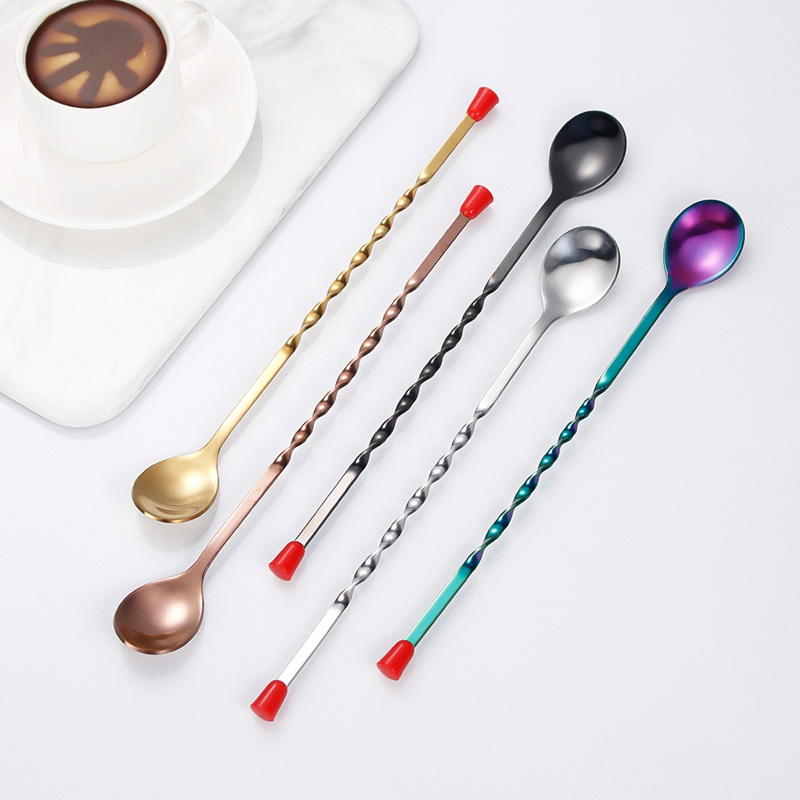 100 قطعة/الوحدة الفولاذ المقاو - مراجعة Bar Spoon Twisted وسعره