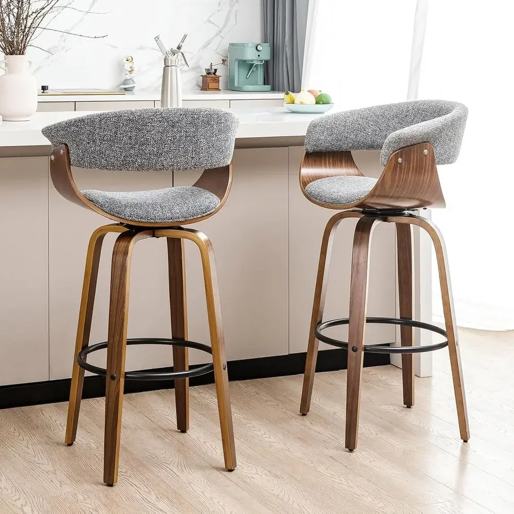 مجموعة من كرسيين بار دوارين من - مراجعة Home Bar Stools وسعره