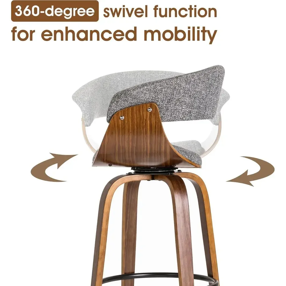 مجموعة من كرسيين بار دوارين من - مراجعة Home Bar Stools وسعره