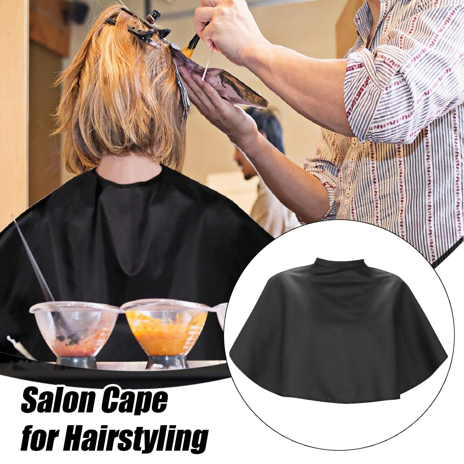 عباءة حلاقة سوداء قصيرة مربعة  - مراجعة Home Barber وسعره