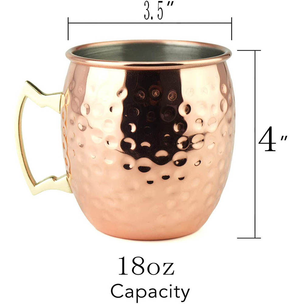 2 قطعة 100% اليدوية 18 أوقية م - مراجعة Mule Copper Mug وسعره