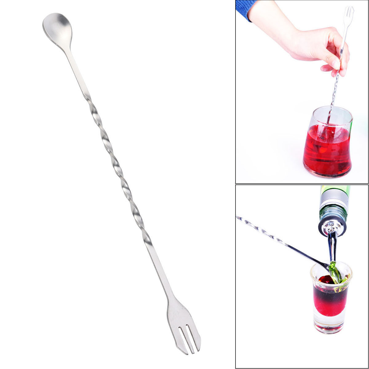 ملعقة كوكتيل ملتوية من الفولاذ - مراجعة Bar Spoon Twisted وسعره