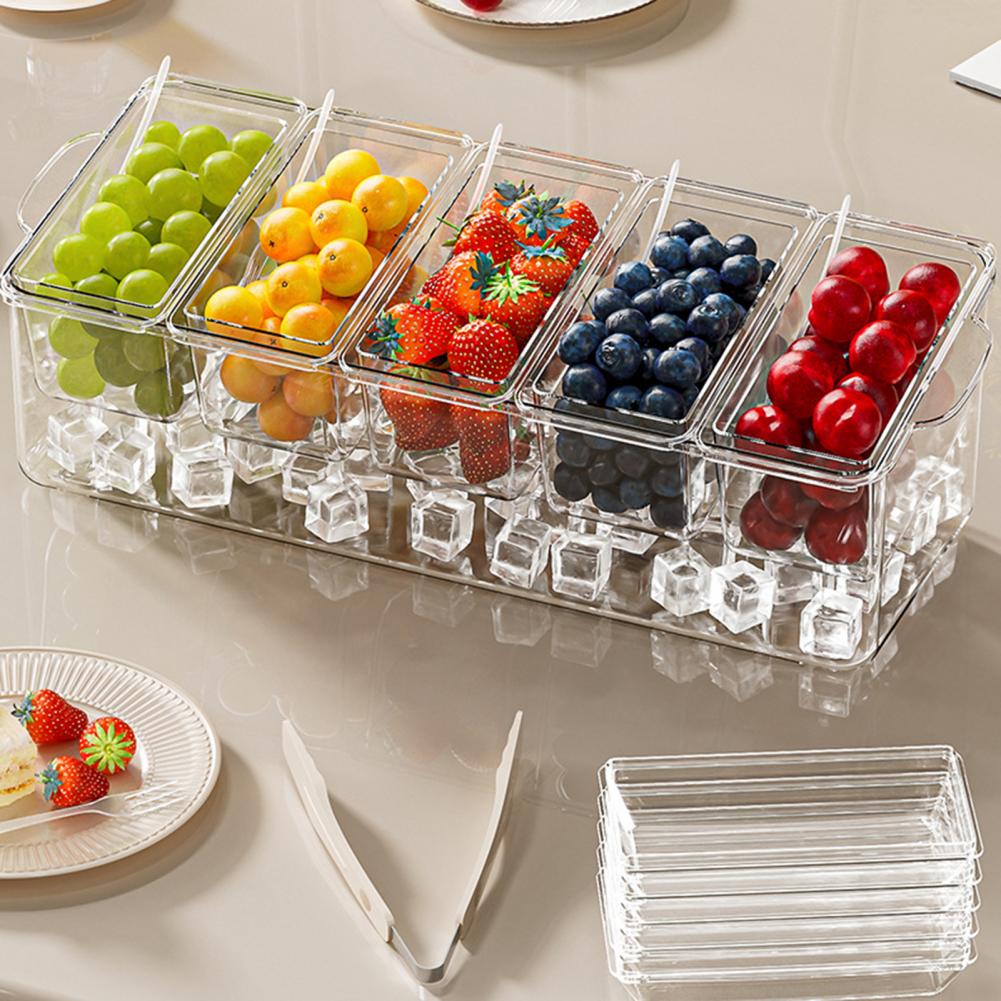 طقم تقديم تاكو بار 2026 للحفلا - مراجعة Garnish Tray Set وسعره