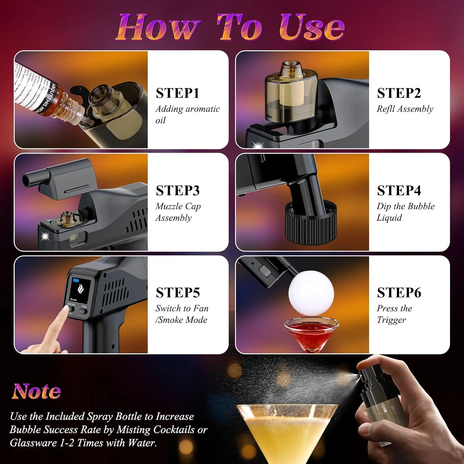 مجموعة مسدس فقاعات الدخان الكه - مراجعة Smoking Gun Kit وسعره