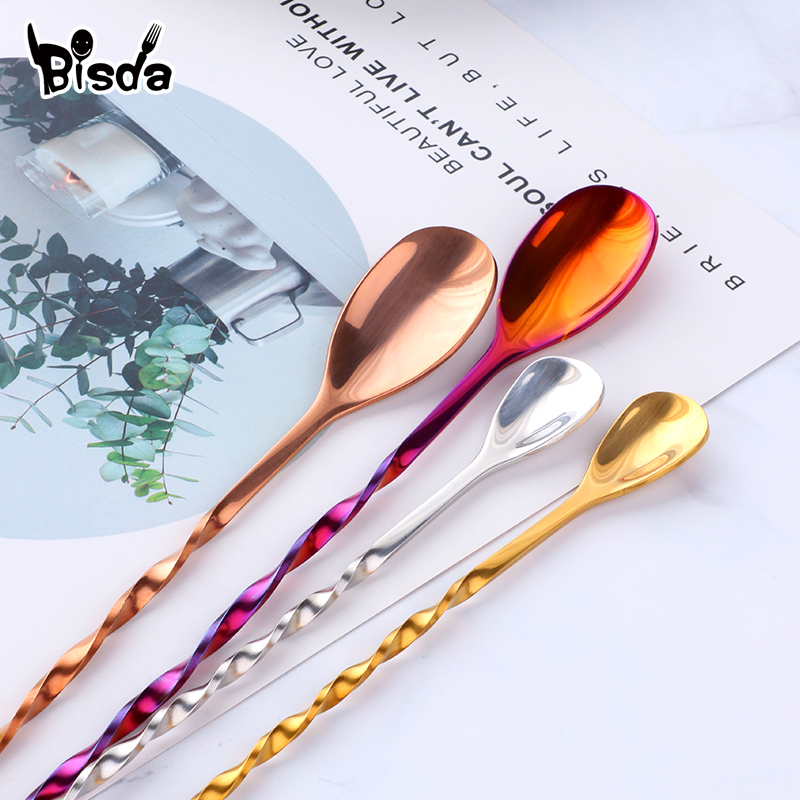 ملاعق بار الكوكتيل مع شوكة، ست - مراجعة Bar Spoon Twisted وسعره